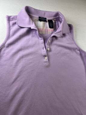 IZOD Women's Stretch Sleeveless Polo Shirt Lavender  Tenniscore, Golfcore